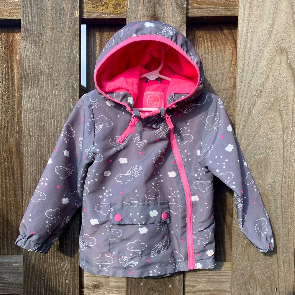 ❤︎︎❤︎︎❤︎︎🆂🅾︎🅻🅳❤︎︎❤︎︎❤︎︎Cool Club by SMYK Pink and Grey Zip Hooded Girl’s Jacket